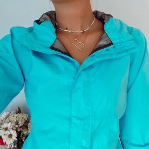 ❤︎blue northface rain jacket❤︎